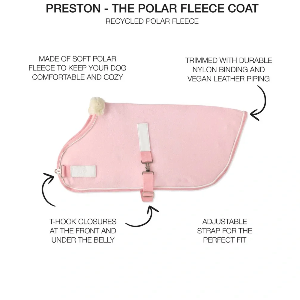 NEW Pink Dog Fleece Coat